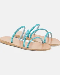 Ancient Greek Sandals Sandali Polytimi in pelle Blu