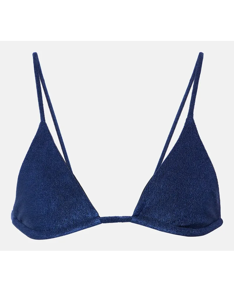 JADE SWIM Top bikini a triangolo Via Blu