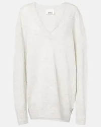 Isabel Marant Pullover Larana in cashmere e seta Bianco