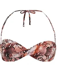 Melissa Odabash Top bikini Martinique a stampa Marrone