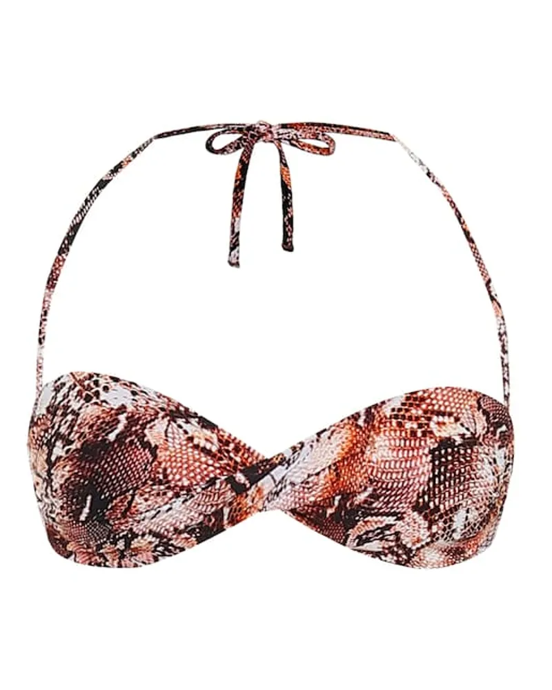 Melissa Odabash Top bikini Martinique a stampa Marrone