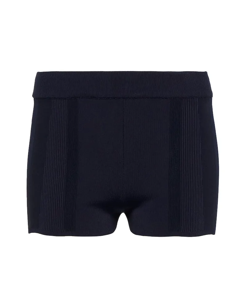Jacquemus Shorts Basgia in maglia Blu