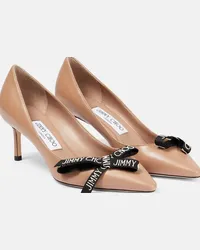 Jimmy Choo Pumps in pelle Romy 60 con decorazioni Rosa