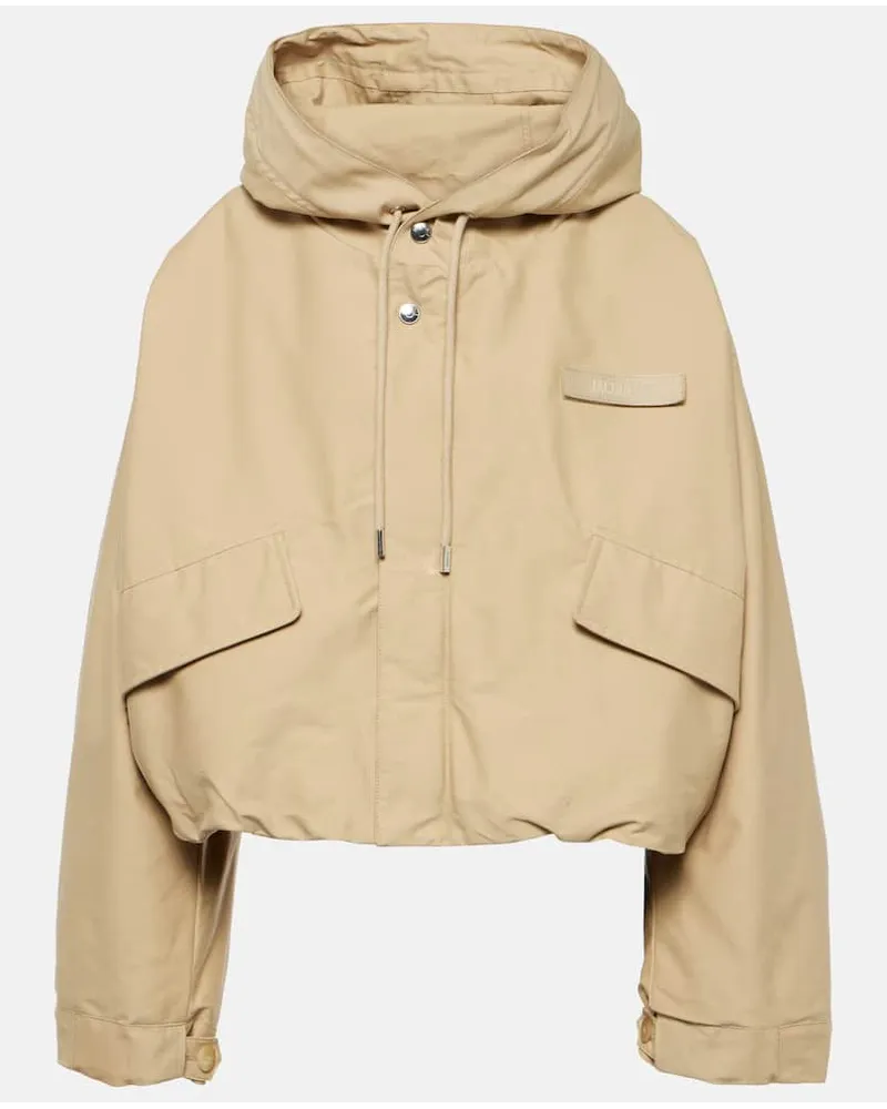 Jacquemus Parka cropped Courte Caraco Beige