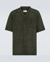 Dries van Noten Camicia con stampa Verde