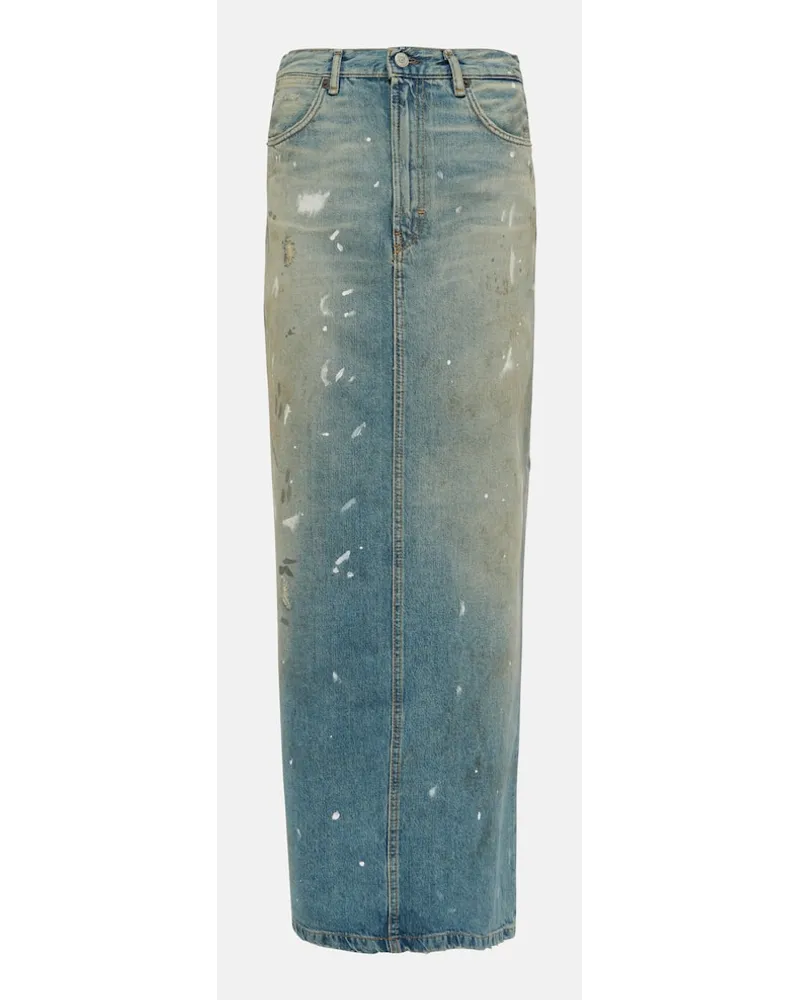 Acne Studios Gonna lunga di jeans Blu