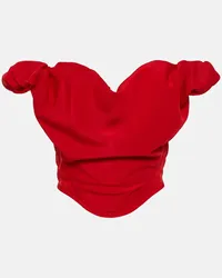 Vivienne Westwood Bustier in crêpe Rosso