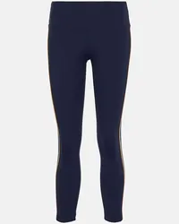 Tory Sport Leggings in jersey a vita alta Blu