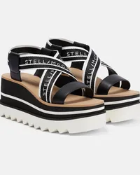 Stella McCartney Sandali Sneak-Elyse con plateau Nero