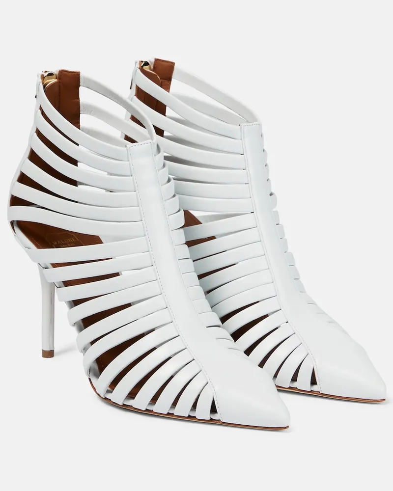 Malone Souliers Stivaletti Heni in pelle Bianco
