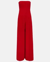 STAUD Jumpsuit Benjamin a gamba larga Rosso