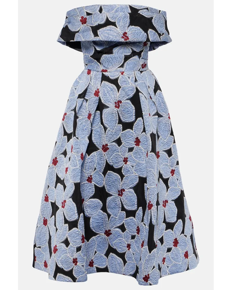 Rebecca Vallance Abito midi Georgina con ricamo Multicolore