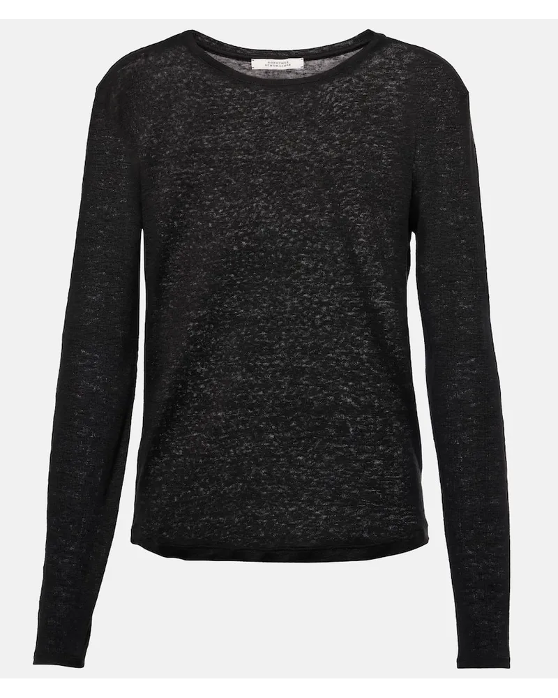 Dorothee Schumacher Top Natural Ease in canapa Nero