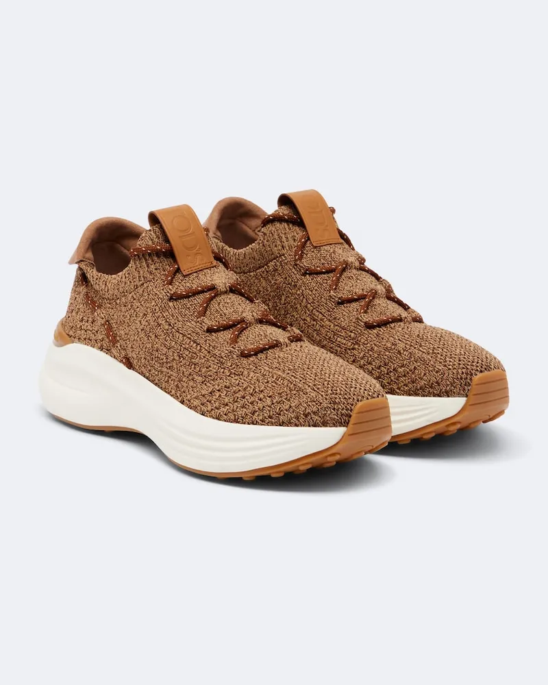 TOD'S Sneakers in maglia Marrone