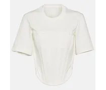 T-shirt Corset in jersey di cotone
