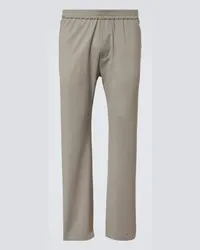 BARENA Pantaloni chino regular Tosador in lana Grigio