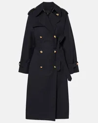 Nili Lotan Trench Toussaint in misto cotone Blu