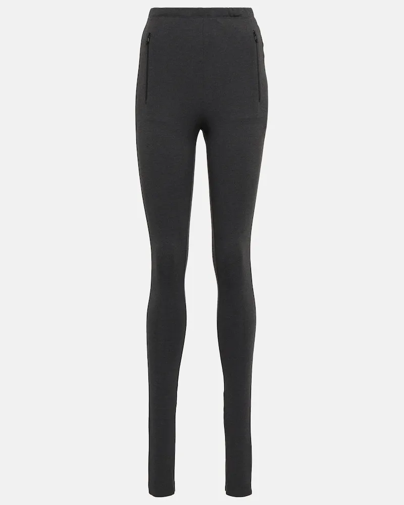WARDROBE.NYC Pantaloni skinny a vita alta Nero