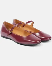 TOD'S Ballerine Mary Jane in vernice Rosso