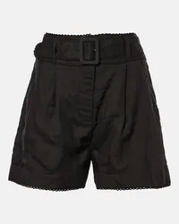 Veronica Beard Shorts Hobbes in ramia a vita alta Nero