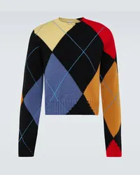 Loewe Pullover cropped in cashmere Multicolore