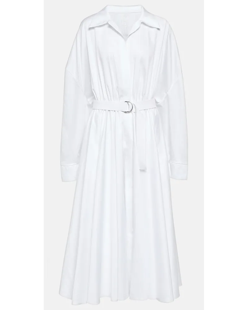 Norma Kamali Abito chemisier in cotone Bianco