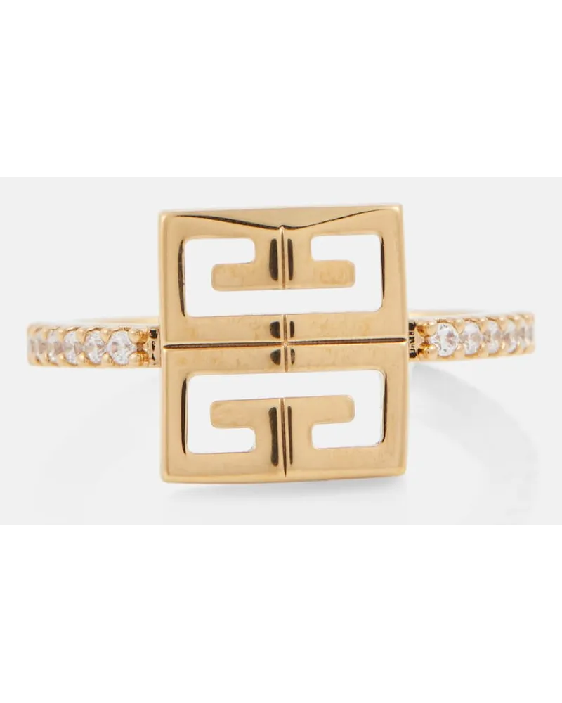 Givenchy Anello 4G con cristalli SwarovskiÂ Oro
