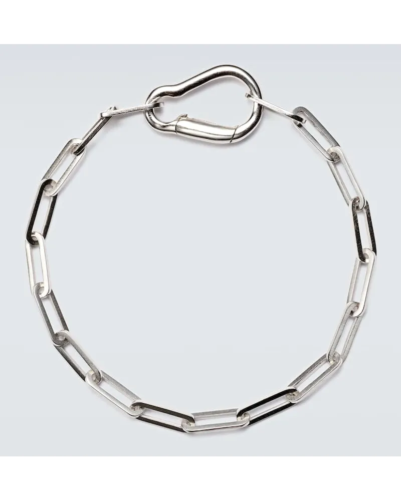 MATEO Bracciale Carabiner in argento sterling Argento