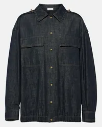 Brunello Cucinelli Camicia in cotone Blu