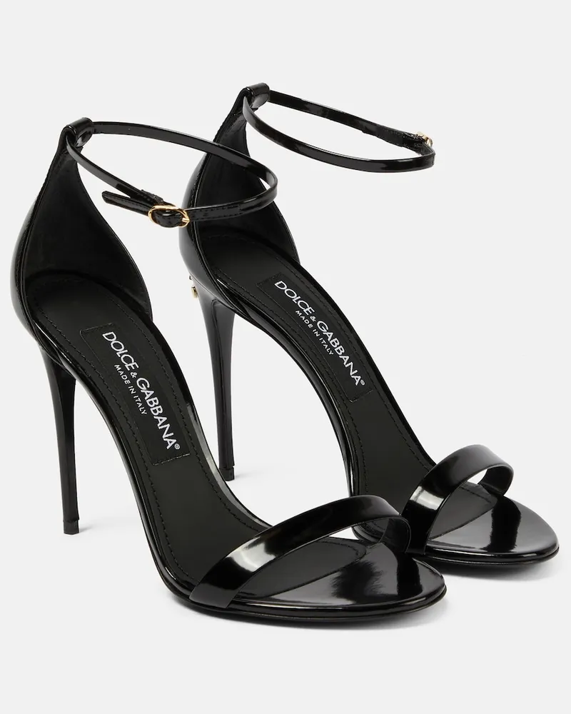 Dolce & Gabbana Sandali in vernice Nero