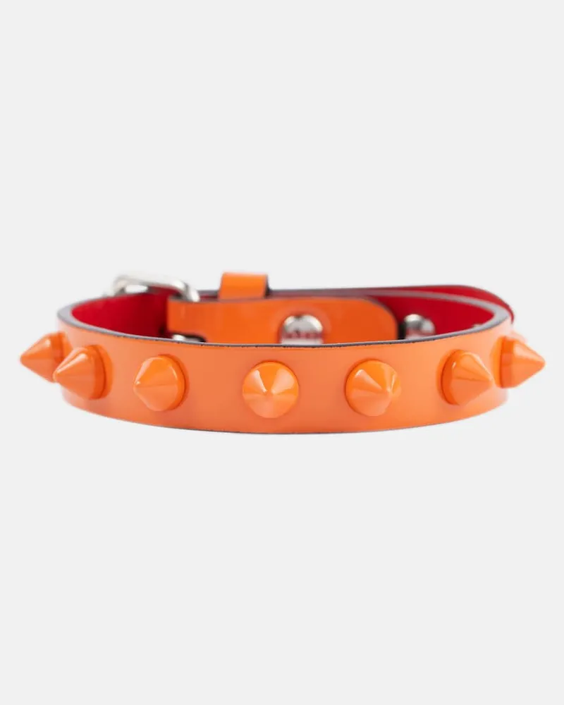 Christian Louboutin Bracciale Loubilink in pelle Arancione