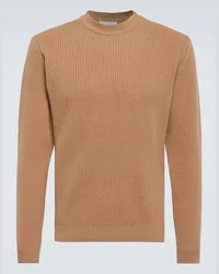 LARDINI Pullover in lana e cashmere Marrone