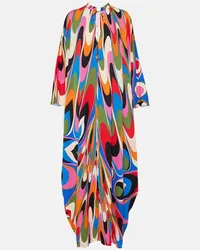 Emilio Pucci Caftano Onde Multicolore