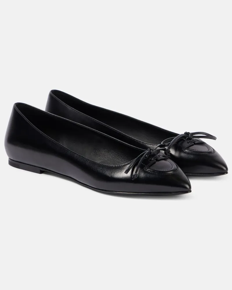 Alaïa AlaÃ¯a Ballerine in pelle Nero