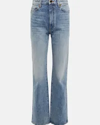 KHAITE Jeans regular Danielle a vita alta Blu