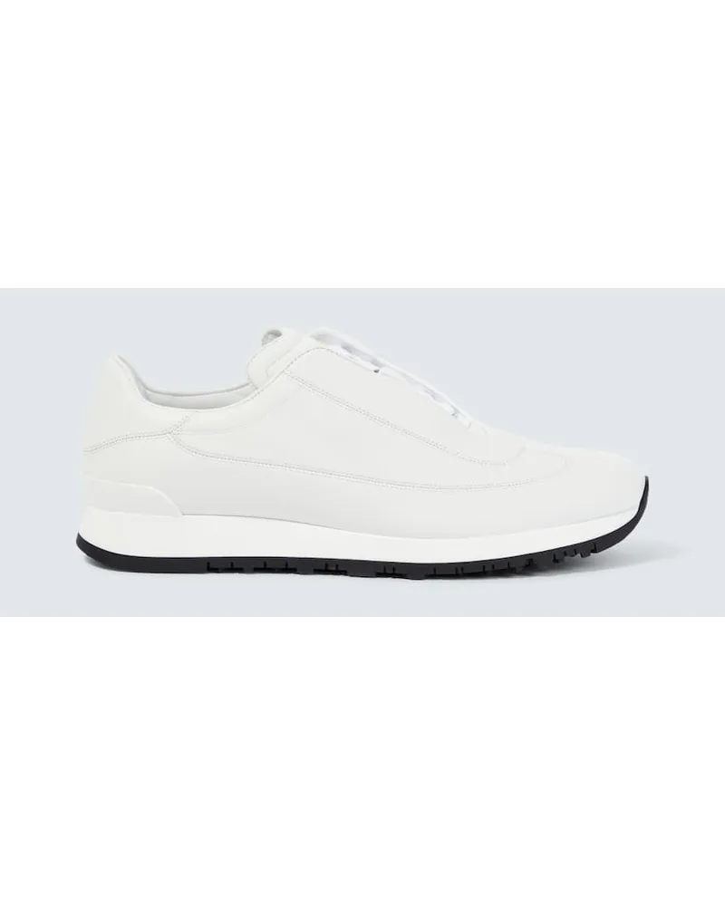 John Lobb Sneakers Foundry II in pelle Bianco