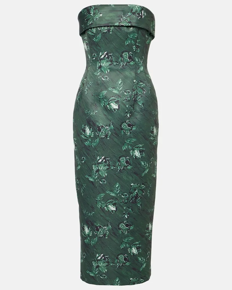 EMILIA WICKSTEAD Abito bustier Keeley Verde