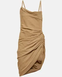 Jacquemus Miniabito La Robe Saudade in voile Beige