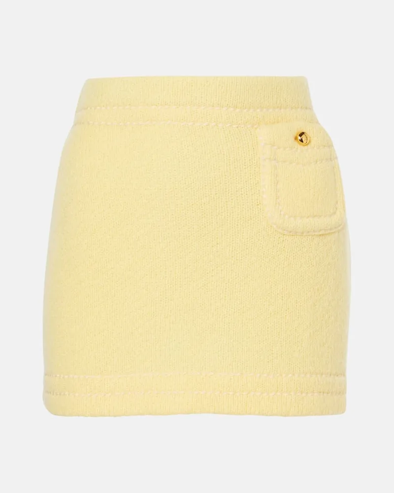 Prada Minigonna in cashmere Giallo
