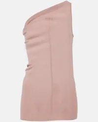 Rick Owens Top monospalla Rosa