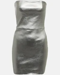 Stouls Miniabito bustier Amina in pelle Grigio