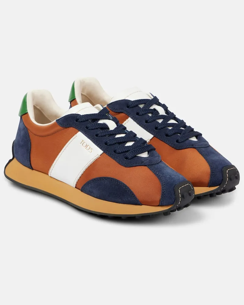 TOD'S Sneakers T-Vintage in pelle con suede Multicolore