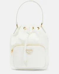 Prada Secchiello Duet Small Re-Nylon Bianco