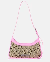 Acne Studios Borsa a spalla Platt Monogram in canvas Beige