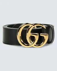 Gucci Cintura GG Marmont in pelle Nero