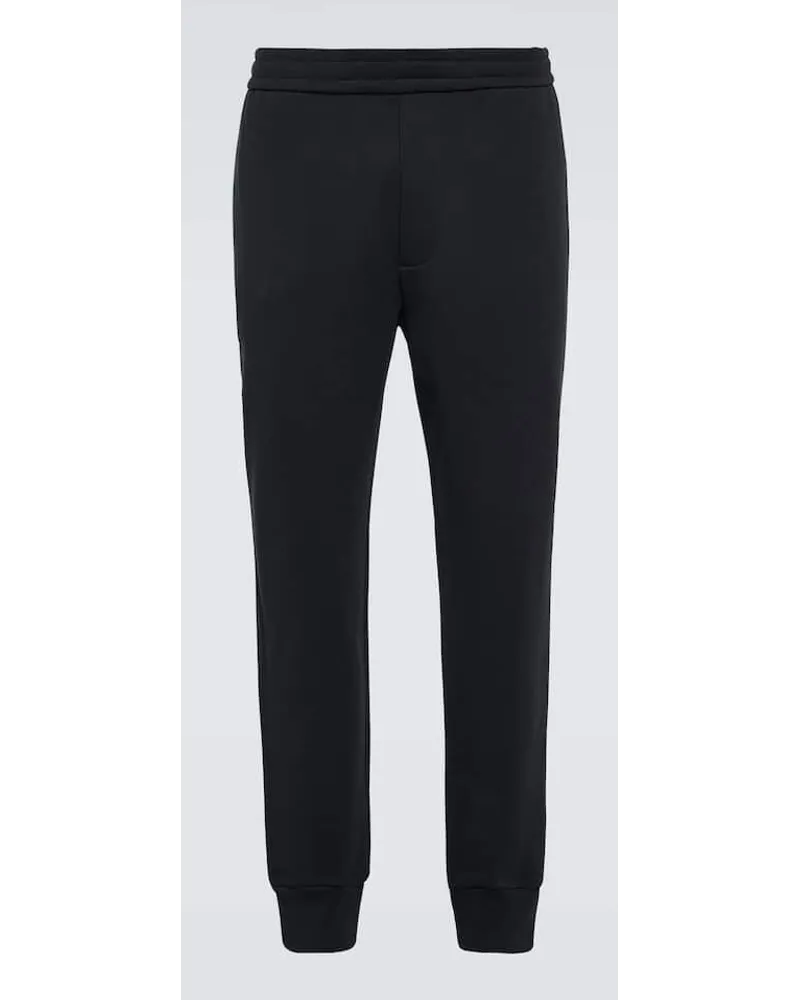 The Row Pantaloni sportivi Edgar in jersey di cotone Blu
