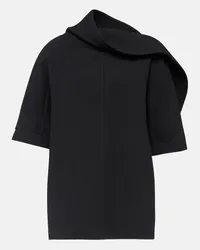 Bottega Veneta Top in crêpe di lana vergine Nero