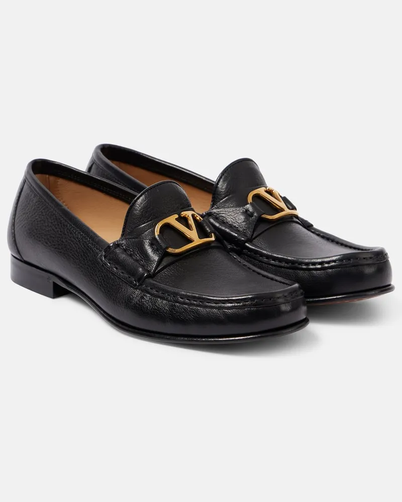 Valentino Garavani Mocassini VLogo Signature in pelle Nero