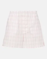 Loewe Shorts in cotone a quadri Rosa