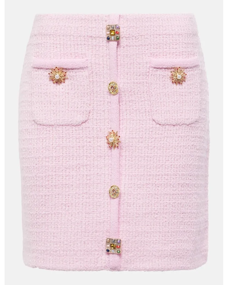 Self-Portrait Minigonna in maglia Rosa